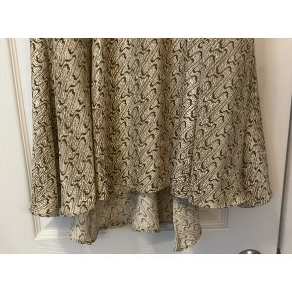 1.State NWT V-Neck Mini Dress Sz XS Oatmeal Bubble Puff Sleeve Hi-Low Hem Swing - Picture 8 of 16